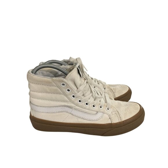 Vans Off The Wall unisex size Women 5 youth 3.5 White skate Hi-Top Sneakers shoe - Picture 5 of 8